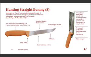 Hunting Straight Boning (S)  / myśliwski prosty nóż do trybowania zwierzyny (1)