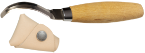 Zestaw Nóż Morakniv®  Hook Knife 162 S / Leather Sheath - nóż 162 S / skórzana pochwa - Woocarving